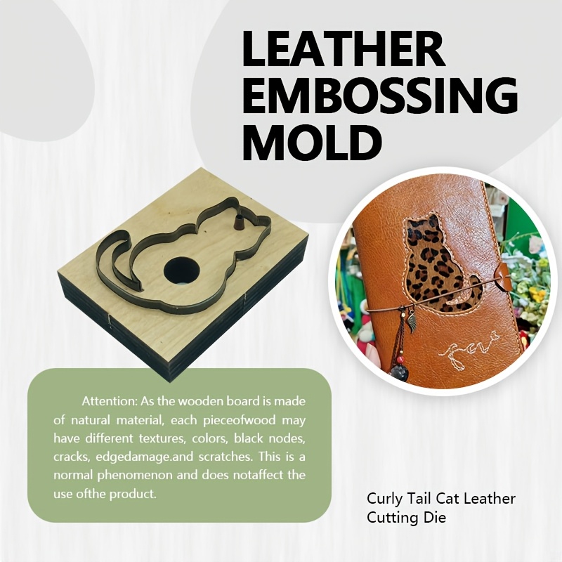 Leatherwork Projects - 革裁切スタンプツール 猫の尻尾吊り下げ飾り 精密刻印 手作り革製品に欠かせない