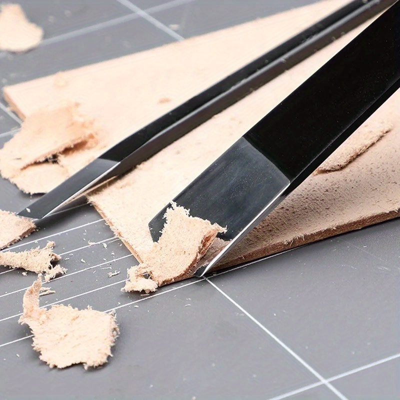 Leatherwork Projects - 2 個革薄化切断ナイフ手作り革 DIY ツール皮剥ぎシャベル薄化ナイフ革細工手作り用品