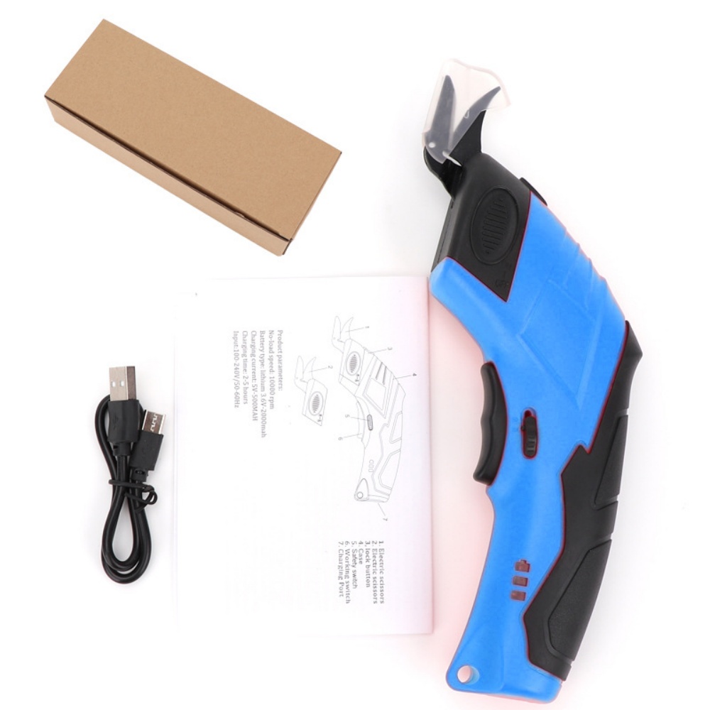 Leatherwork Projects - 3.6V 電気はさみ生地切断機革テーラーはさみ + タングステン鋼の刃 USB 充電ポータブル電動ツール
