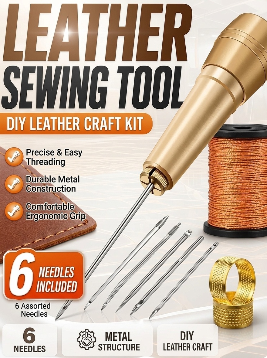 革縫いツール、革工芸DIY用手縫い千枚通し、財布、バッグ、手 - Leatherwork Projects のレビューと価格