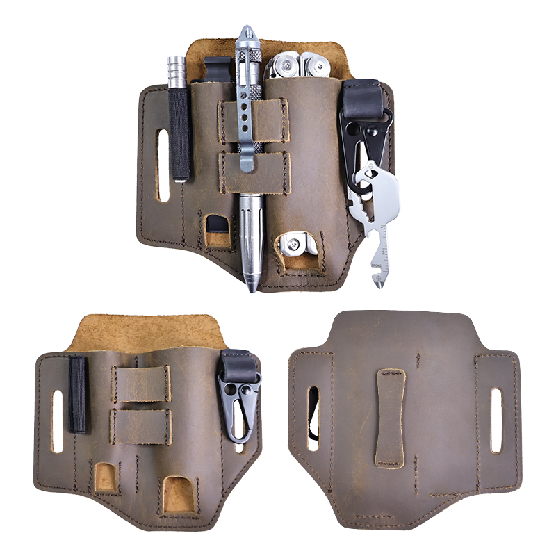 屋外作業マルチツールホルダーシースタクティカルファニーパック - Leatherwork Knife Sheath のレビューと価格