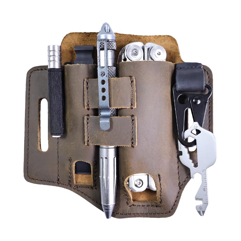 屋外作業マルチツールホルダーシースタクティカルファニーパック - Leatherwork Knife Sheath のレビューと価格