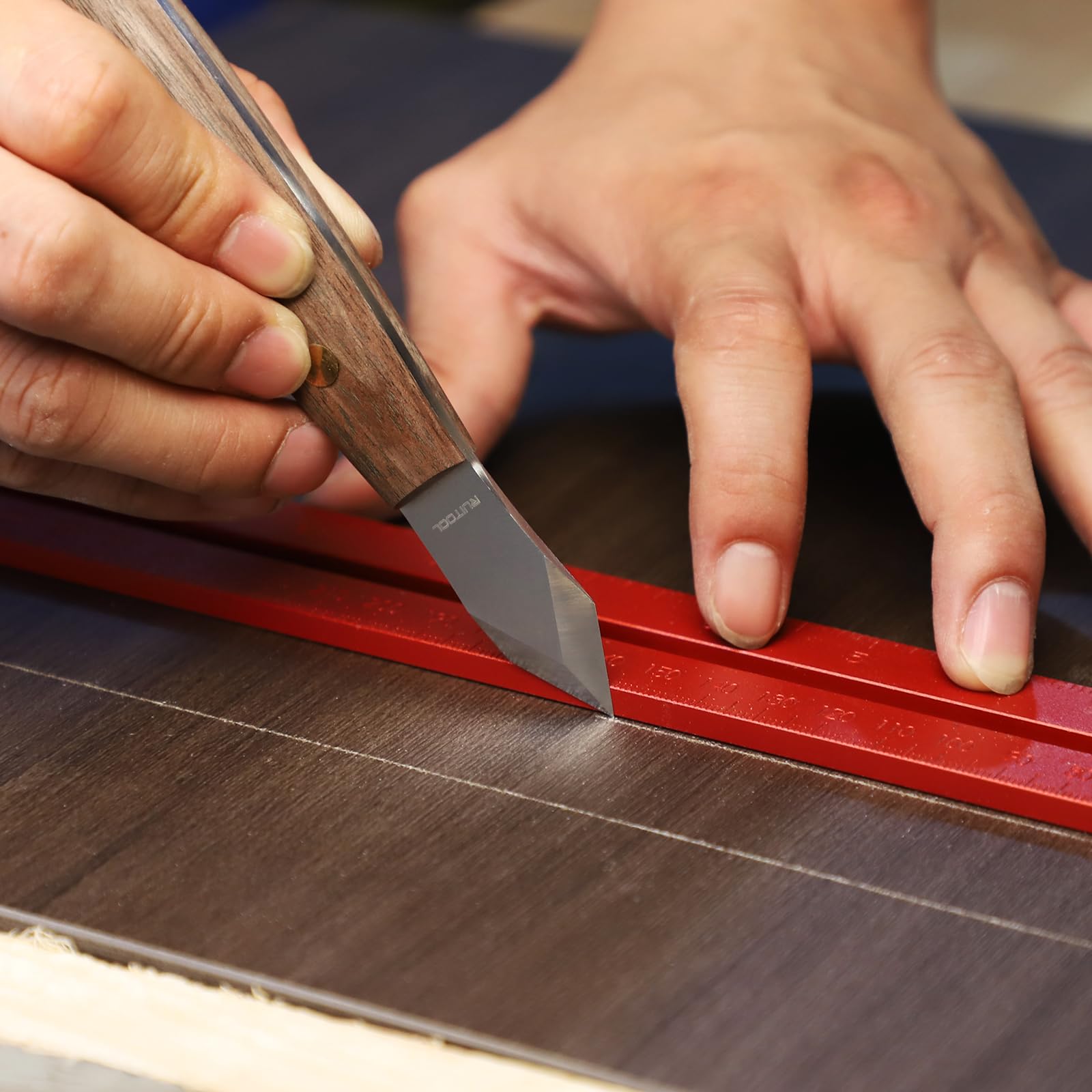 RUITOOL マーキングナイフ 高炭素鋼木工スクライブ 7 - Leatherwork Knife Sheath のレビューと価格