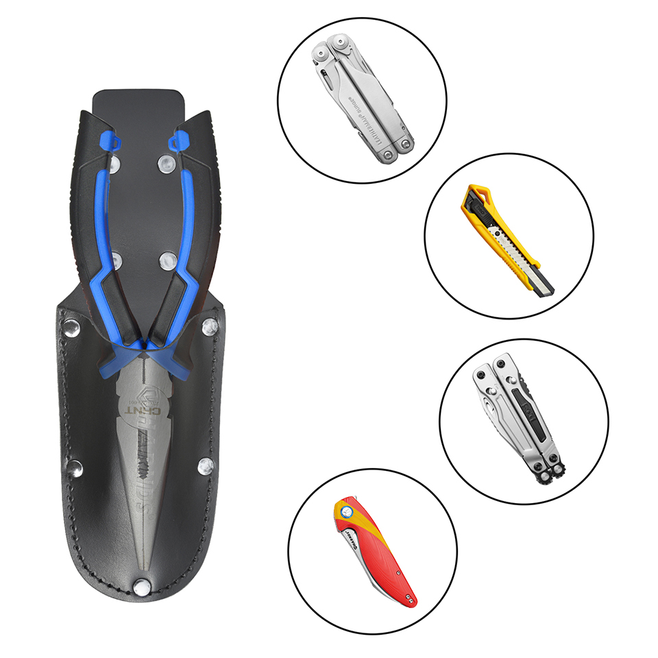 ハンドルレザープライヤーホルダー小型ツールポーチナイフシース - Leatherwork Knife Sheath のレビューと価格