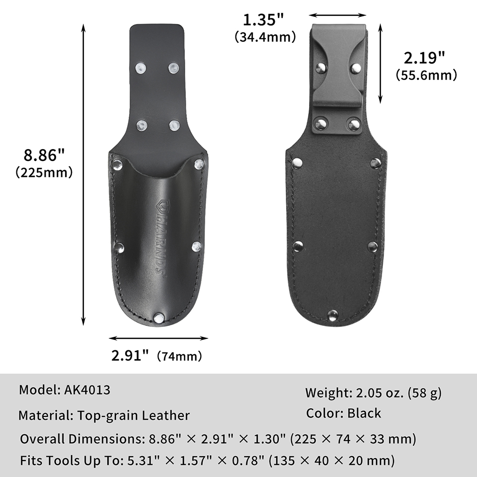 ハンドル付き革製プライヤーホルダー、小型ツールポーチ、ナイフ - Leatherwork Knife Sheath のレビューと価格