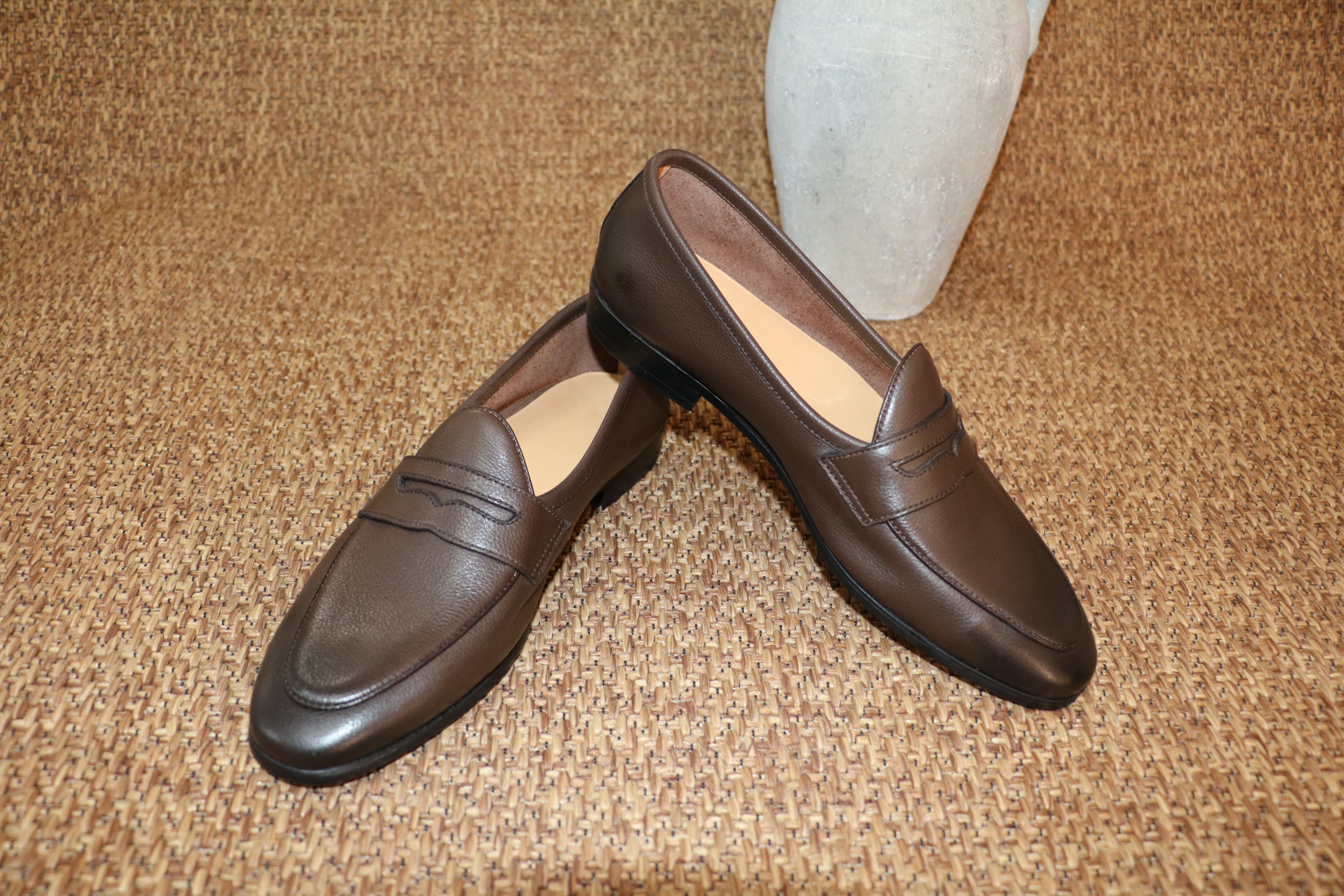 26サイズ カーフレザー スリッポン ローファー メンズ ス - Leather Work For Kids のレビューと価格