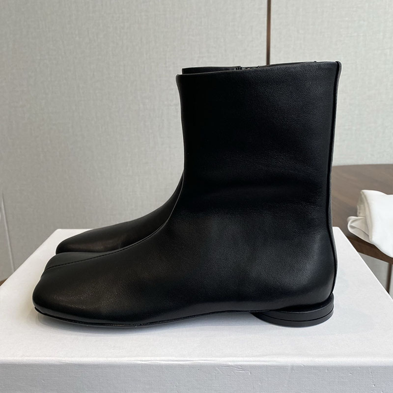 チェルシーブーツ女性スエードフラットボトムショートブーツラウ - Leather Work For Kids のレビューと価格