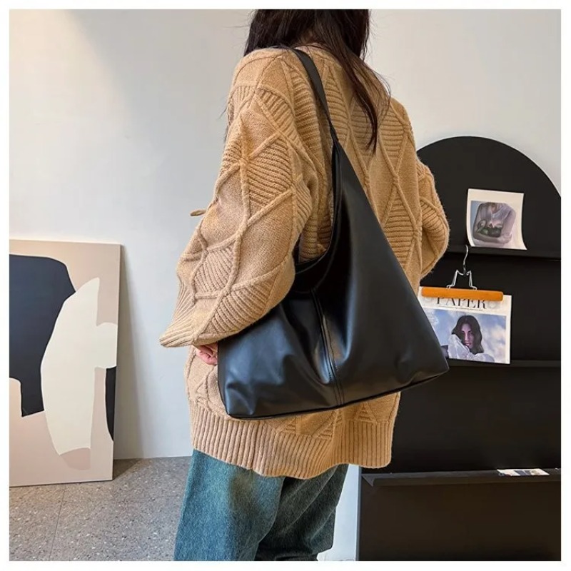 ヴィンテージホーボートートバッグ女性用ソフトPUレザー脇の下 - Leather Work Bag Women のレビューと価格
