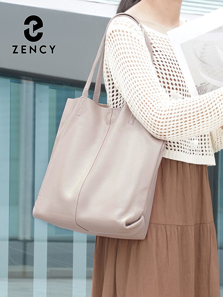 Zency レディース 大容量ハンドバッグ 天然皮革 ショル - Leather Work Bag Women のレビューと価格