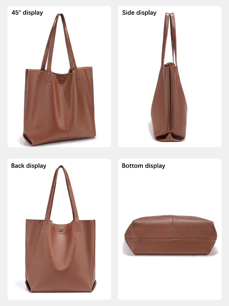 Zency レディース 大容量ハンドバッグ 天然皮革 ショル - Leather Work Bag Women のレビューと価格
