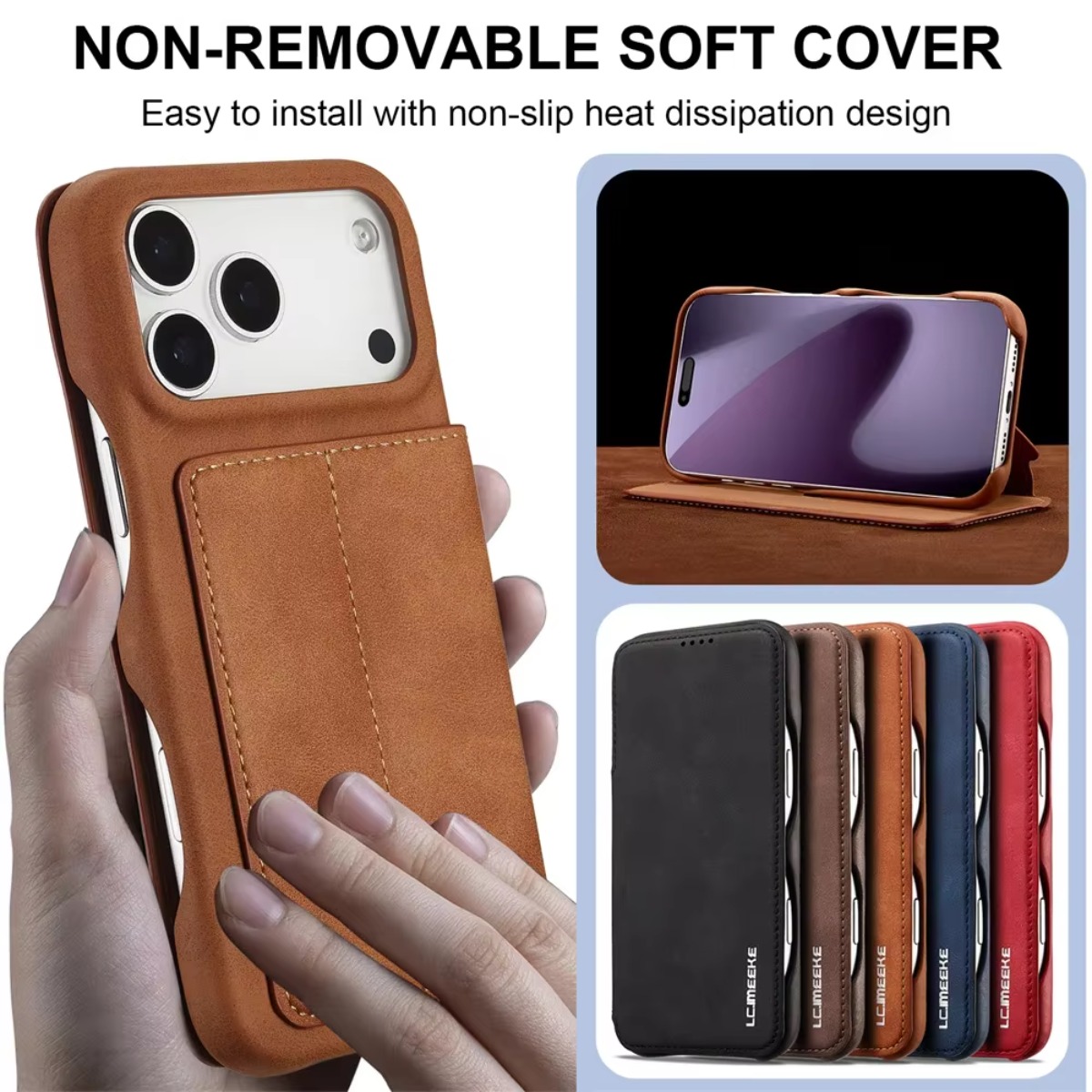 レザー財布型マグネットフリップカバー、カードホルダー付き、A - Leather X のレビューと価格