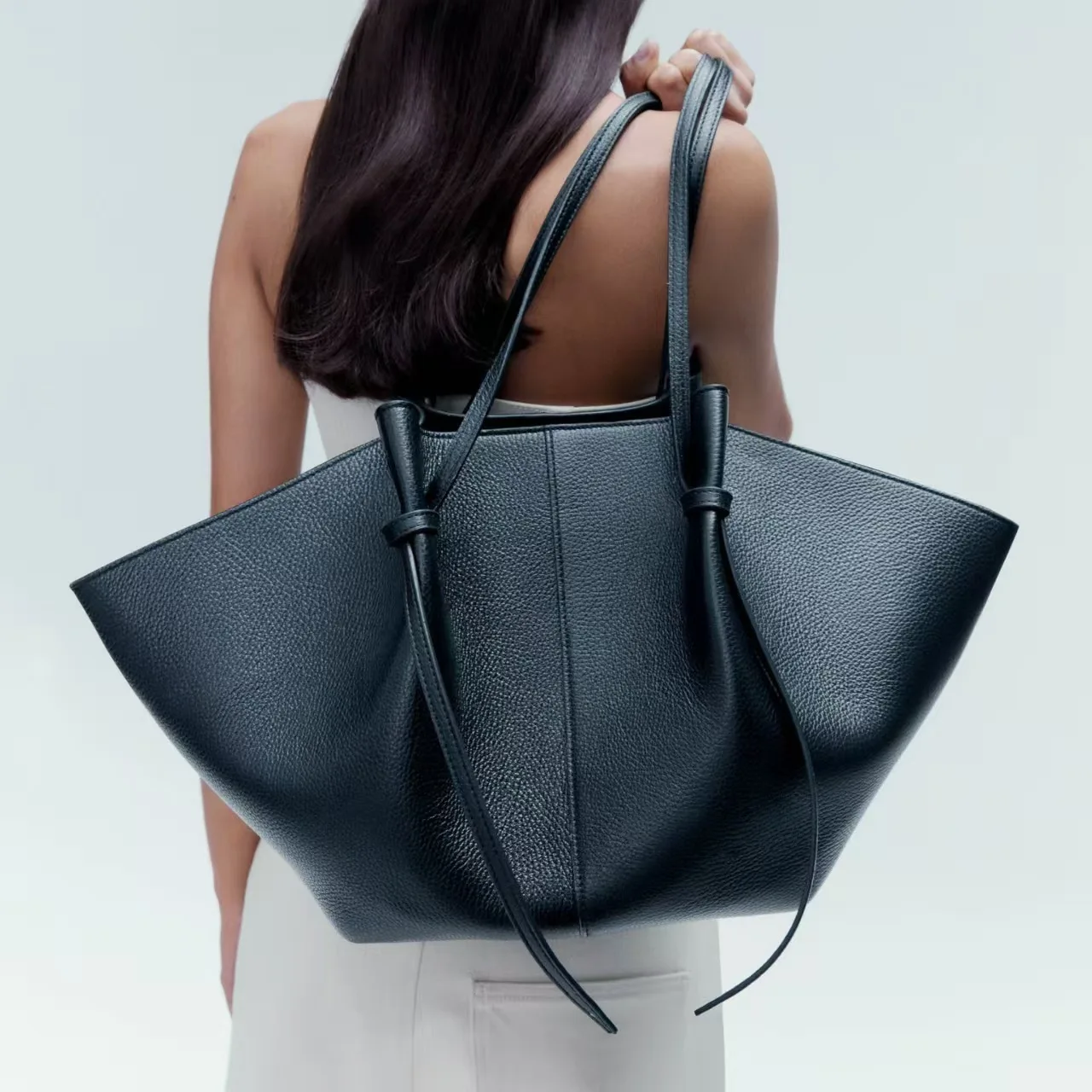 女性用レザーショルダーバッグ、餃子型ハンドバッグ、ホーボーハ - Leather Work Bag Women のレビューと価格