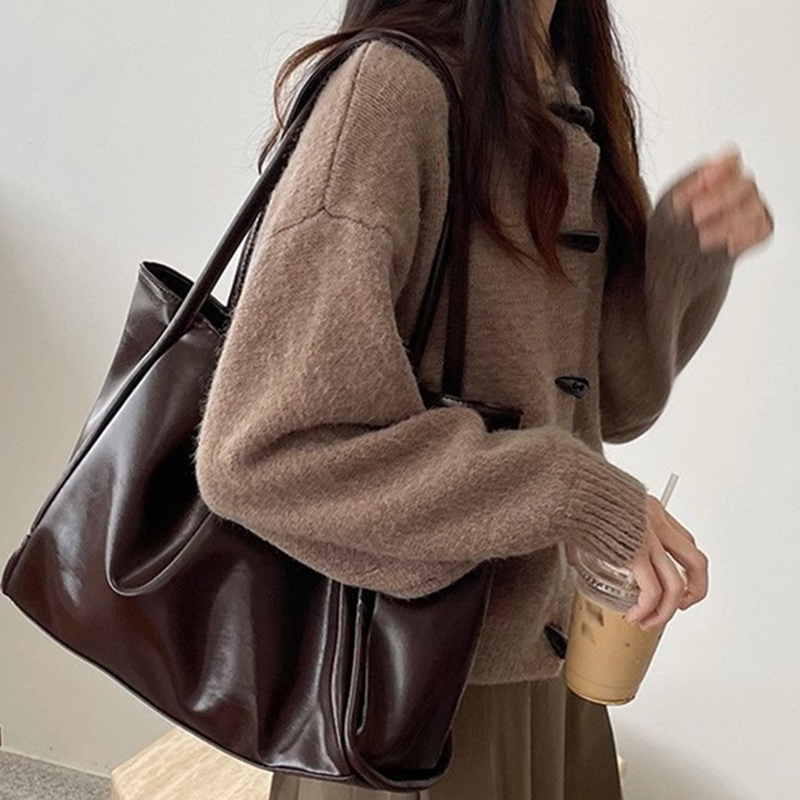 2026 女性新ヴィンテージショルダーバッグ女性の仕事通勤大 - Leather Work Bag Women のレビューと価格