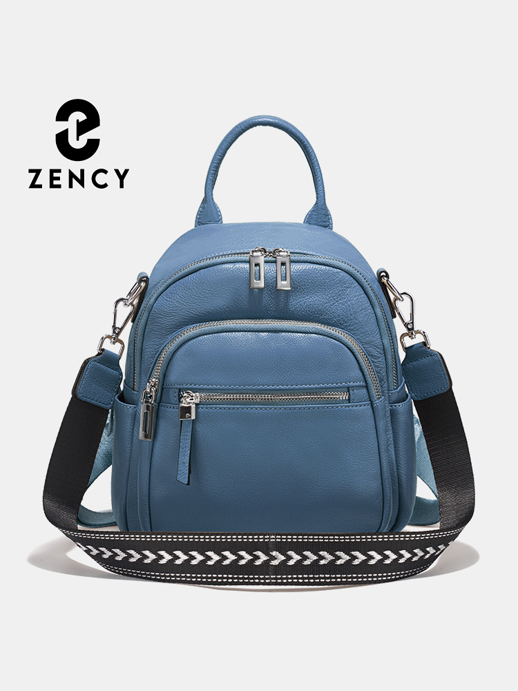 Zency 本革小型バックパックナップザックマルチポケットデ - Leather Work Bag Women のレビューと価格