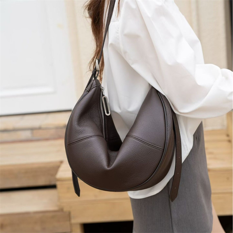 BURMINSA ソフト本革 クレセントホーボーバッグ 女性 - Leather Work Bag Women のレビューと価格