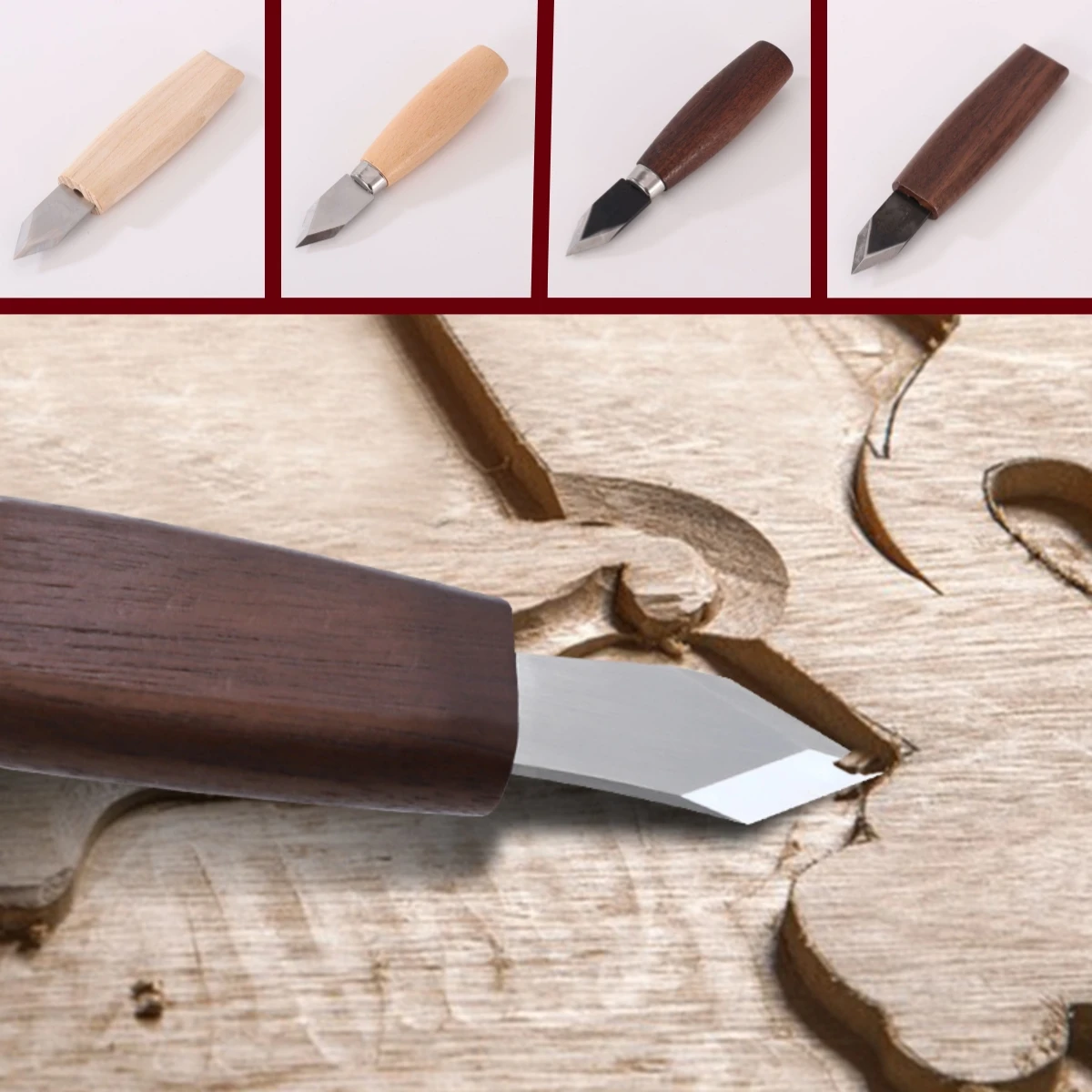 ダブルベベルマーキングナイフスチールブレードストライキングナ - Leatherwork Knife Sheath のレビューと価格