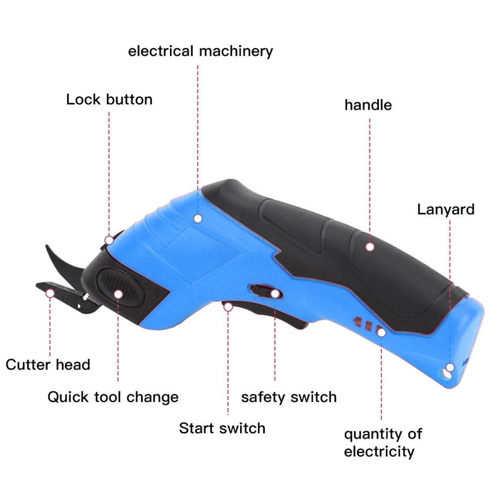 3.6V 電気はさみ生地切断機革テーラーはさみ + タングス - Leatherwork Projects のレビューと価格