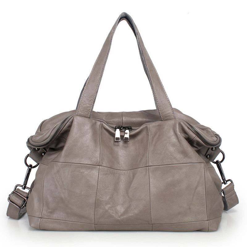 大容量トートバッグ女性用本革クロスボディバッグソフトカジュア - Leather Work Bag Women のレビューと価格
