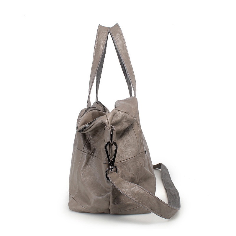 大容量トートバッグ女性用本革クロスボディバッグソフトカジュア - Leather Work Bag Women のレビューと価格