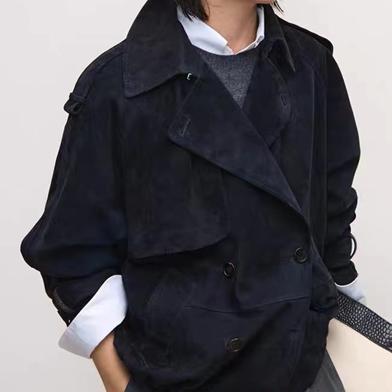 本物のスエードジャケット 秋 レディース シープスキン オー - Leather Work For Kids のレビューと価格