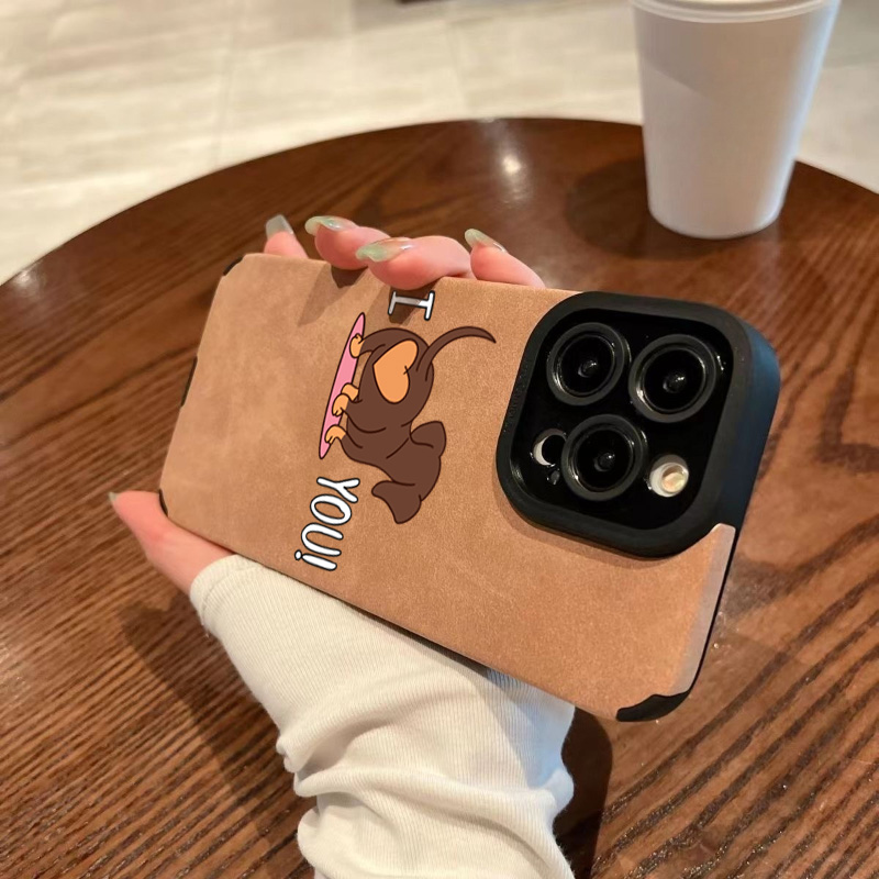 かわいいダックスフントのハート柄スマホケース iPhone  - Leather X のレビューと価格